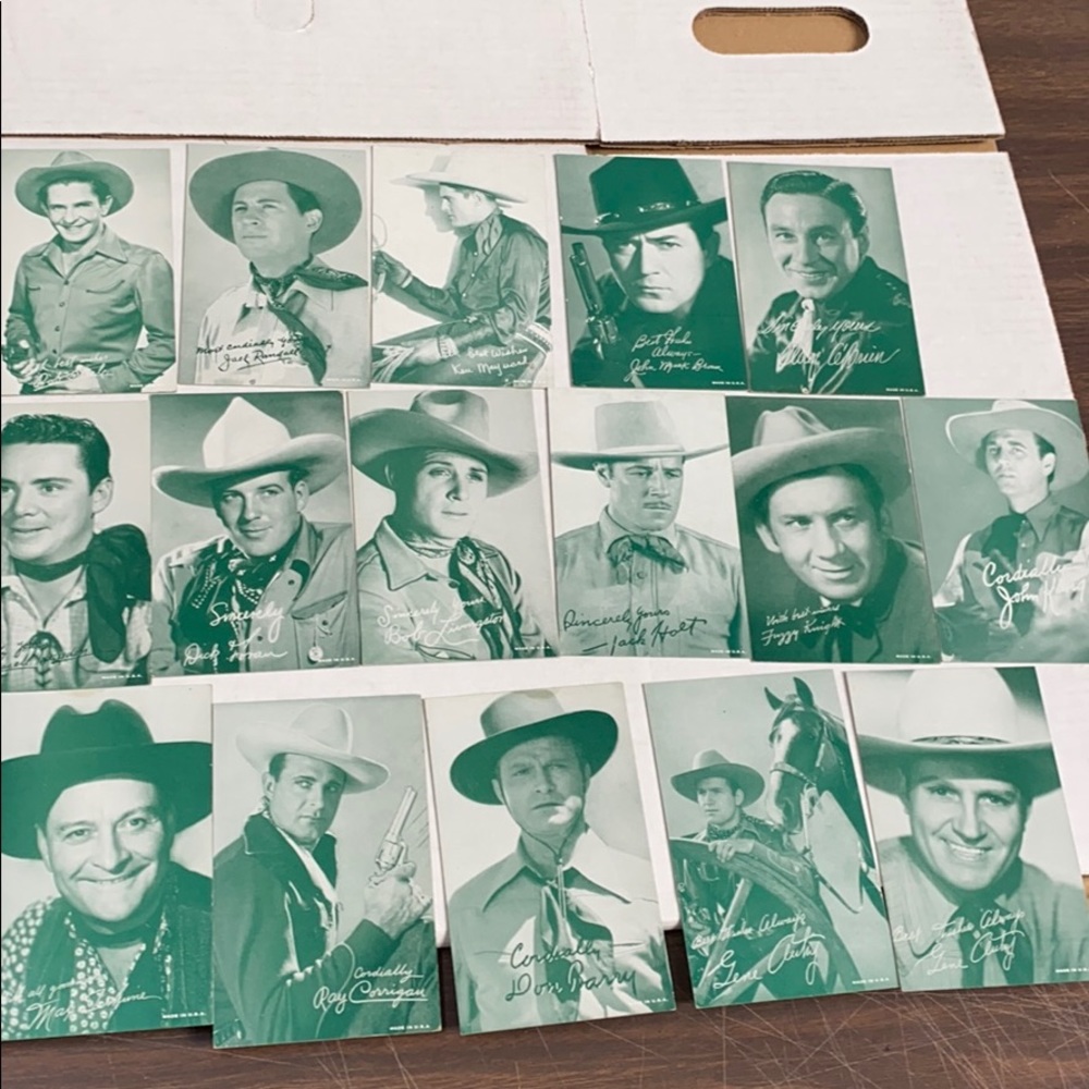 16 1950 western exhibit cards green cool